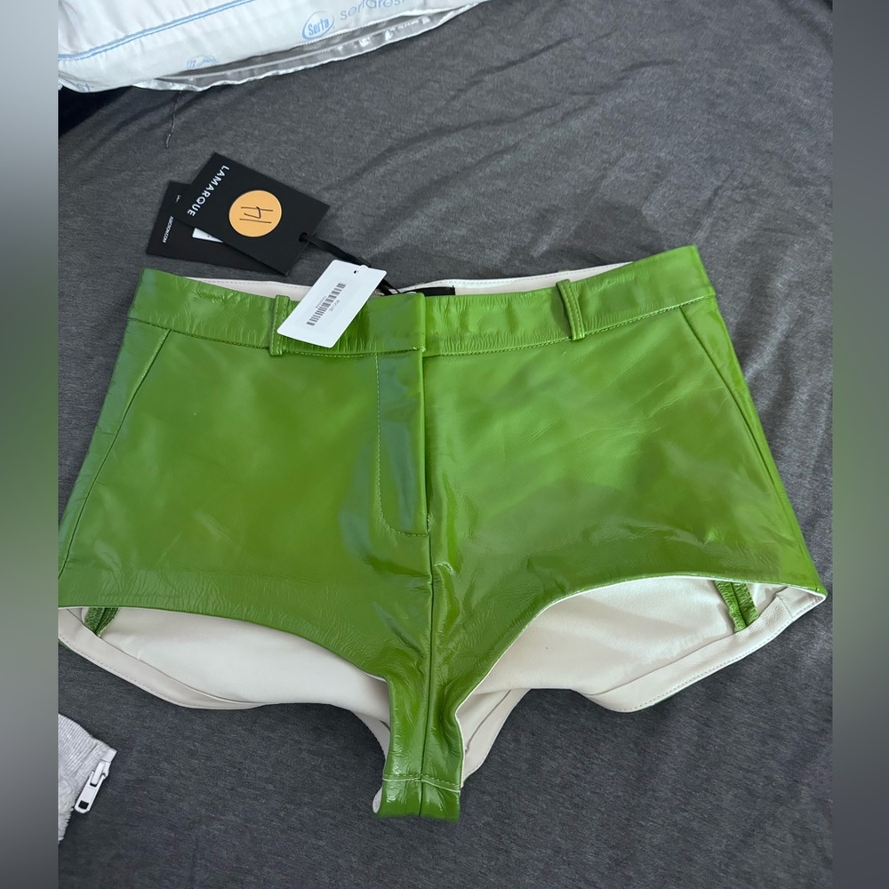Lamarque X REVOLVE Annaise Hot Short in Patent Green